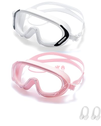 Image of Seasprint Swim Goggles,Wide Angle Anti-fog and UV Leak Proof Goggles,Fashion Swim Glasses for Men Women