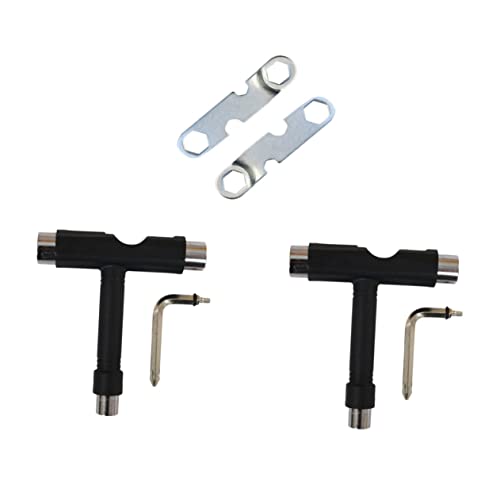 ARTSEWPLY Multi-Function Skateboard Tool Kit T-Socket Wrench Allen Key L-Shaped Wrench Easy to Carry