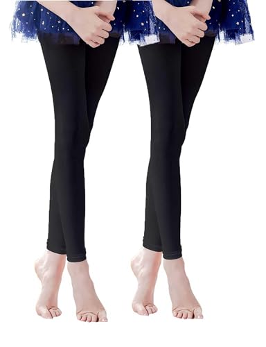 Image of Daydance Girl's Women's Footless Tights for Dance, Balle, Gymnasics