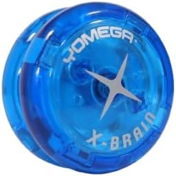 Yomega X-Brain yoyo - Professional Yoyo for Kids and Beginners, 4-Way Auto Return Yo Yo Best for String Tricks + Extra 2 Strings & Blue