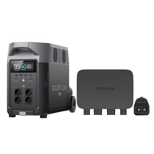 EcoFlow 800W Batterieladegerät mit Delta Pro Powerstation, 3-in-1 schnelles DC-DC-Ladegerät, Kfz Batteriewartung & Starthilfe, 8× schneller als Laden über Zigarettenanzünder, Lädt 3,6 kWh in 4,8 Std.