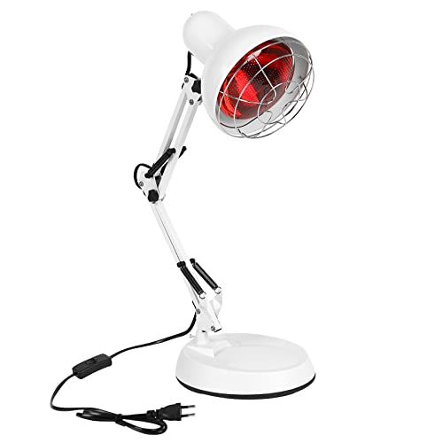 Btstil Infrared Lamp, 150 W Red Light, Heat Lamp, Infrared Lamp, for Treatment of Colds and Muscle Relaxation, Heat Lamp