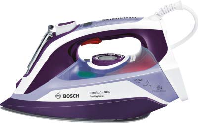 Sensixx 'X DI90 Dry & Steam Iron CERANIUM glissée Pro Soleplate 3200 W Violet, White – Iron (Dry & Steam Iron, CERANIUM glissée Pro Soleplate, 2.5 m, Violet, White, 65 g/min, 0.4 L