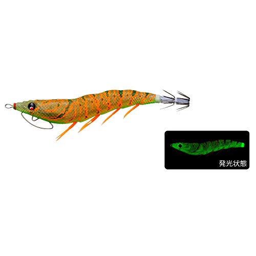 DUEL エギ イカ釣り ルアー ルアー EZ-Q キャスト 喰わせ 3.5号 重量:17g A1749-LMBI-夜光グリーンボイル パタパタ