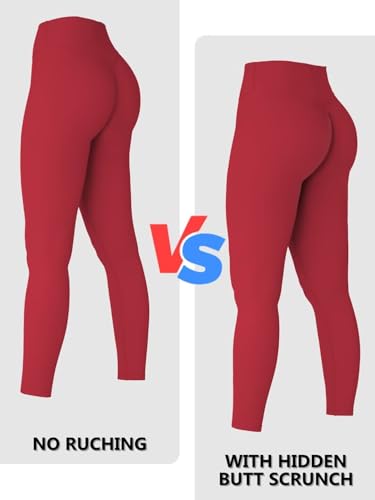 Image of Sunzel Sunzfly Invisible Butt Scrunch Workout Leggings for Women, Butt Lifting High Waisted Gym Yoga Pants with Tummy Control