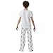 Yuiboo Elastic Waistband Sleep Bottoms Bird Floral White Pajama Pants Gifts with Pockets 13-14Y