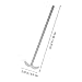ABOOFAN Lab Stirrer Supply Stainless Steel Stirring Rod for Mixing Industrial Paddle Easy to Use Stirring Tool for Research Biochemical Labs