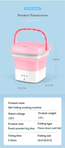 Image of Reyansh-Washing-Machine-Portable-Mini-Foldable-Washer-and-Spin-Dryer-Small-Foldable-Bucket-Washer-for-Camping-RV-Travel-Small-Spaces-Lightweight-and-Easy-to-Carry. (1.6 KG)