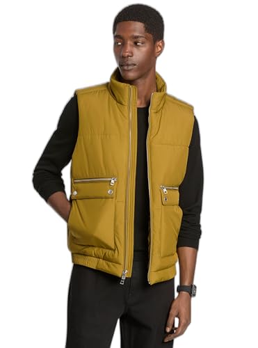 Michael Kors Men's Matte Puffer Vest, Pistachio, XS