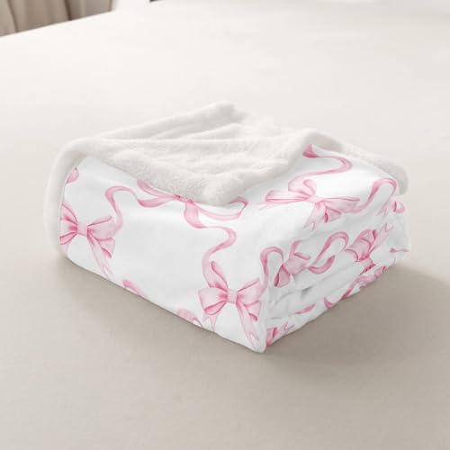 Couverture pelucheuse de qualité premium style princesse aquarelle et ruban à rayures - 6