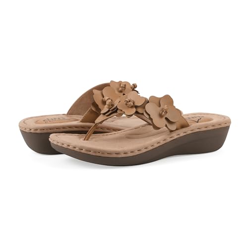 Image of Cliffs by White Mountain Women's Cushioned Cassilia Floral Sandal