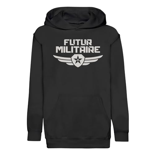 Sweat à capuche enfant futur militaire armée avenir métier héros premium
