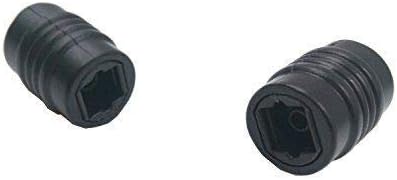 Duttek 2-PCS Toslink Digital Optical Audio Extension Cable Adapter Connector Coupler Female to Female