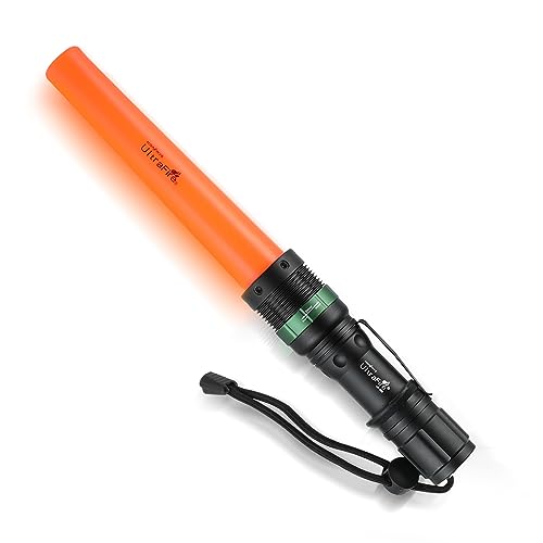 Ultrafire Linterna Señal 6 Pulgadas Varita de Tráfico Linterna Baton 250 Lumens Con Modo Estroboscópico Luz Roja Linterna de Emergencia