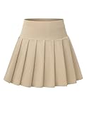 NUMYEAN Girls School Uniform Skirts with Built-in Shorts & Pockets, Cotton Pleated Tennis Skorts for Toddler...
