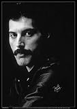 Taille A2 : 42 x 59,4 cm. Freddie Mercury Poster photo en noir et blanc A2 Papier plastifié