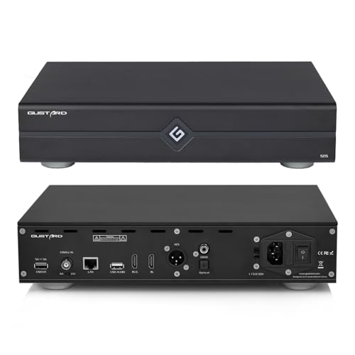 Image of Gustard S26 Music Server, Digital Audio USB Audio Interfaces GCLK-02 Clock Module Network 10MHz Clock, Ultra-Low Latency Audio Processing System CelPlayer Roon Core UPnP Server, Black