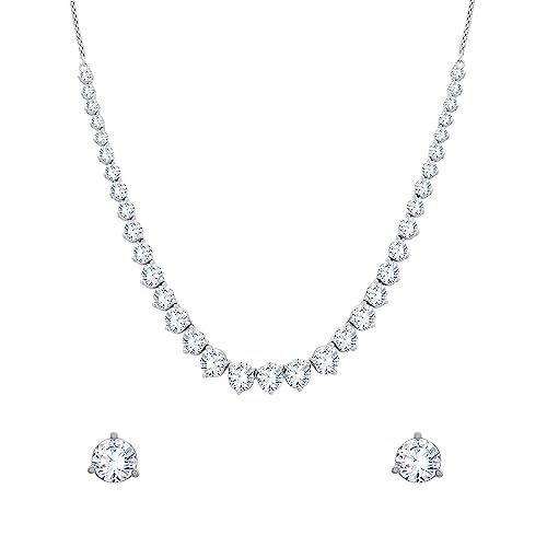 ANAYRA Pure Silver Necklace Set For Women, 925 Silver Jewelry Set, Elegant Jewelry Set For Women, Women Necklace Set, Birthday Gift For Women