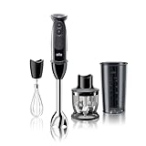Braun MultiQuick Vario 5 Handheld Immersion Blender – 21-Speed Stick Blender with PowerBell Stainless Steel Blades, EasyClick Attachments – Hand Blender for Smoothies, Food Chopper, Whisk, Puree, 400W