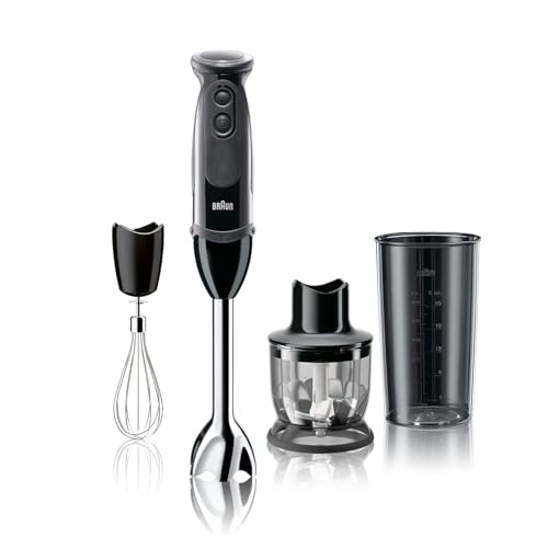 Braun MultiQuick Vario 5 Handheld Immersion Blender – 21-Speed Stick Blender with PowerBell...