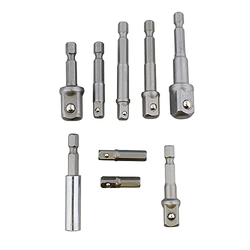 Juego de adaptadores para taladro 9 piezas miniatura 1