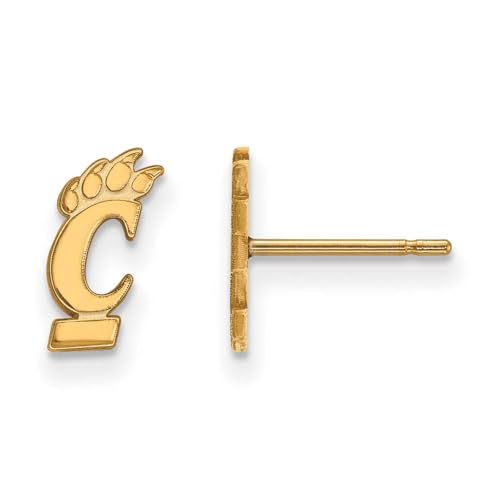 Cincinnati Extra Small (3/8 Inch) Post Earrings (Gold Plated)