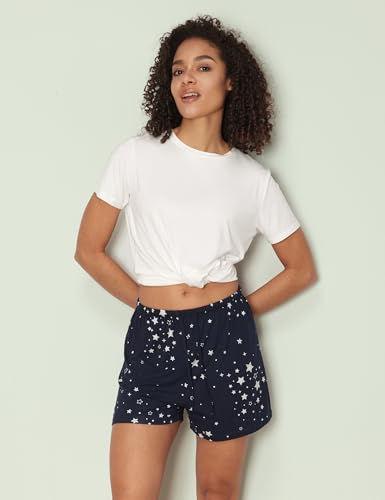 Image of GYS Women's Bamboo Viscose Cooling High Waisted Pajama Shorts