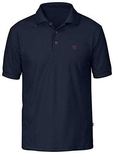 Fjällräven Herren Kurzarm-Polohemd Crowley Pique, Blueblack, L, F81783-553