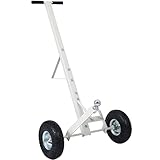 Heavy-Duty Steel Trailer Dolly - 600 Lb Load Capacity, Pneumatic Wheels, 44