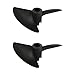Fielect 2Pcs Two Blade Propeller for Ship Model Rc Boat Propeller Model Black Plastic Positive Paddle 40mm Diameter 40mm Pitch 4.8mm Hole Dia