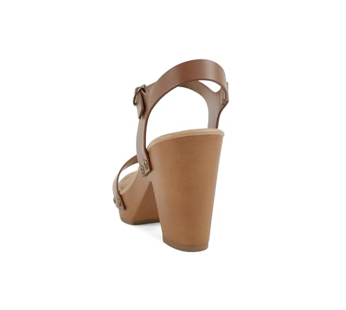 Image of Soda CHIVAS ~ Women's Bold Buckles Studded Wedge Sandal
