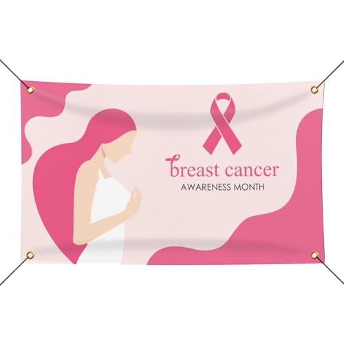 Breast Cancer Awarenes Month Banner For Bedroom