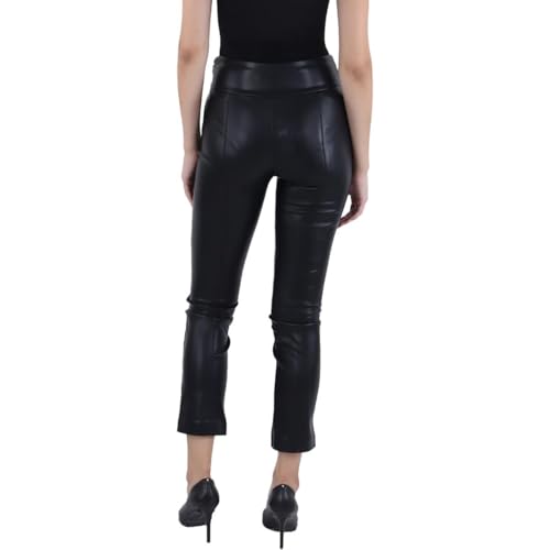 BCBGMAXAZRIA Women's Side Zip Faux Skinny Leg Leather Pant2