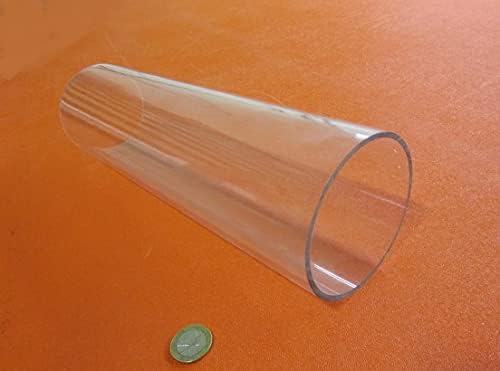 Polycarbonate Round Tube 3.50" (3 1/2") OD x (3 1/4") 3.25" ID x 1/8" Wall x 12" (More Length Options)