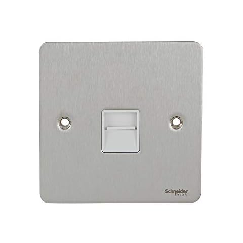 Schneider Electric Flat Plate Telephone Socket GU7262WSS Cover