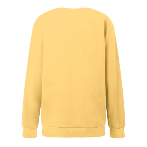 Crew Neck Sweatshirts Women Oversized Long Sleeve Casual Pullover Tops - image 4