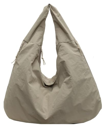 Image of Slouchy Nylon Hobo Bags Women Underarm Shoulder Bag Crescent Crossbody Purses Trendy Large Travel Beach Tote Handbag