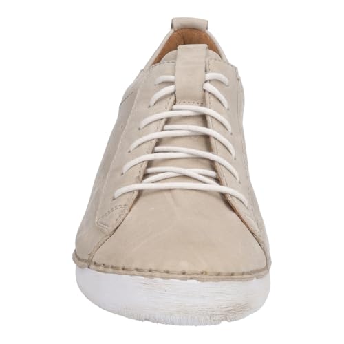 Image of Josef Seibel Fergey 56 Sneakers for Women - Full Grain Leather Construction - Padded Insole - Flexible Outsole Creme Capri EU 42 (US Women's 11) M