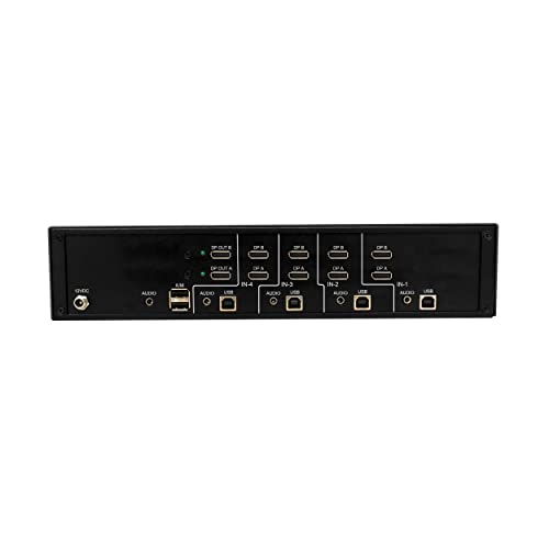 Image of Tripp Lite Secure KVM Switch 4-Port Dual-Head DisplayPort, US Government NIAP-Certified PP4.0 Security, 4K @ 30Hz Quality, TAA Compliant, 3-Year Warranty (B002-DP2A4-N4)