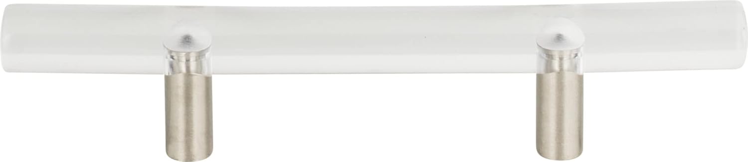 Atlas Homewares 3147-BRN 6-Inch Optimism Rail Pull, Brushed Nickel