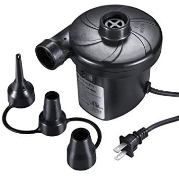 FabSports Air Pump for Inflatables, Portable Electric Air Mattress Pump, Quick-Fill Perfect Inflator/Deflator Pump for Couch, Pool Floats, Blow up Pool Raft Bed Boat Toy with Nozzles, 220-240V, Black (B0DC48PVTD) Amazon Price History, Amazon Price Tracker