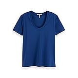 maison scotch kleid zalando  Maison Scotch Damen T-Shirt Mesmerized Jersey 156196 Boat Blue L