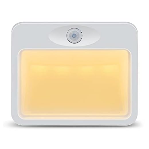 LAMIKO LED Motion Sensor Nightlight Indoor Stick-Anywhere Wireless Battery Powered Garage Lights for Bathroom/Bedroom/Closet/Stair/Hallway/Cabinet/Kitchen/Entrance/Basement/Utility Room (Warm White)