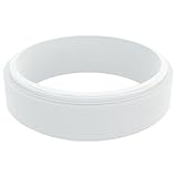 QALO Silicone Ring for Men & Women, White (Size 6) - Narrow Polished Step Edge - Male & Female Wedding Bands - Unisex Silicone Rings - Rubber Engagement Rings for Him & Her - 6.5mm x 2mm
