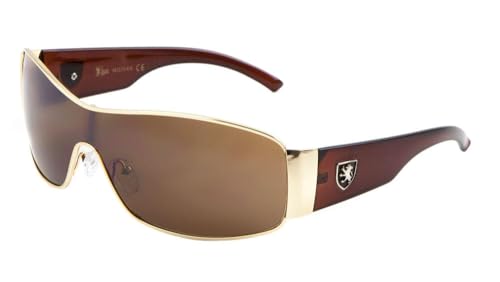 Dweebzilla One Piece Shield Wrap Around Sport Aviator Sunglasses