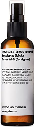 Gya Labs Eucalyptus Spray For Sinus Relief And Skin Care - Air Freshener Room Spray To Purify Air - Face Mist Spray For Tired And Dry Skin - 100 Pure And Unrefined Eucalyptus Oil Spray - 100Ml #TOP1