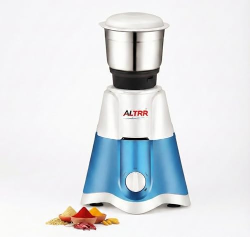 ALTRR 750W Mixer Grinder with 1x400 ml Stainless Steel Jar | High Power Turbo Motor | 3 Speed Control | ABS Body | Compact & Durable Kitchen Mixer