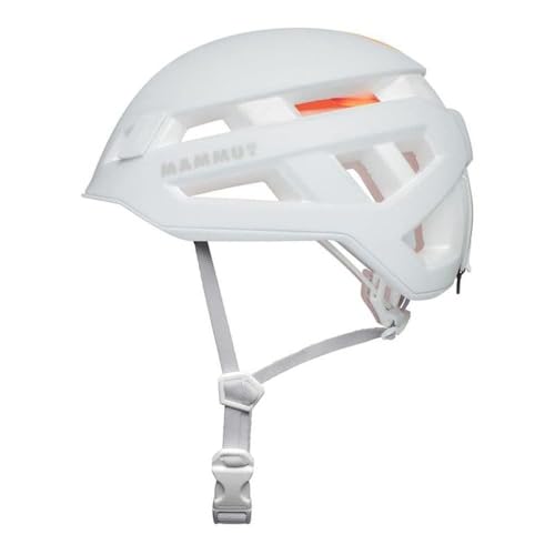 Mammut 2030-00260-0051-3, Casco da Arrampicata Leggero con Rinforzi in Kevlar Uomo, Bianco, 56-61cm