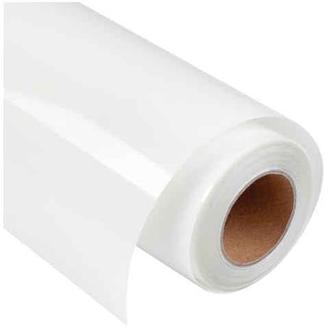 VAST WANT White HTV Heat Transfer Vinyl -12" X 30FT White HTV Vinyl Roll, White Iron On Vinyl for T Shirts - Easy to Cut, Weed and Transfer (White) Cover