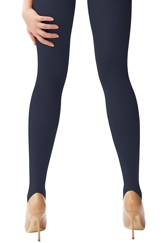 Image of leg elegant Women's 80 Den Microfiber Soft Opaque Tights Pantyhose